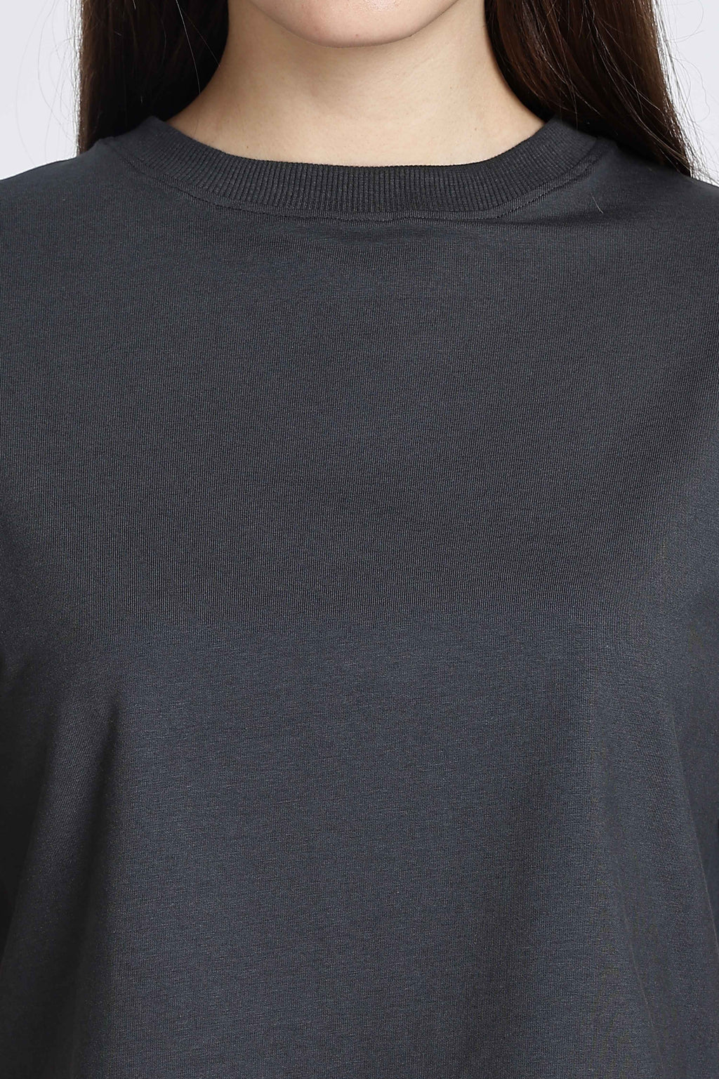 CROP TOP CHARCOAL BLACK