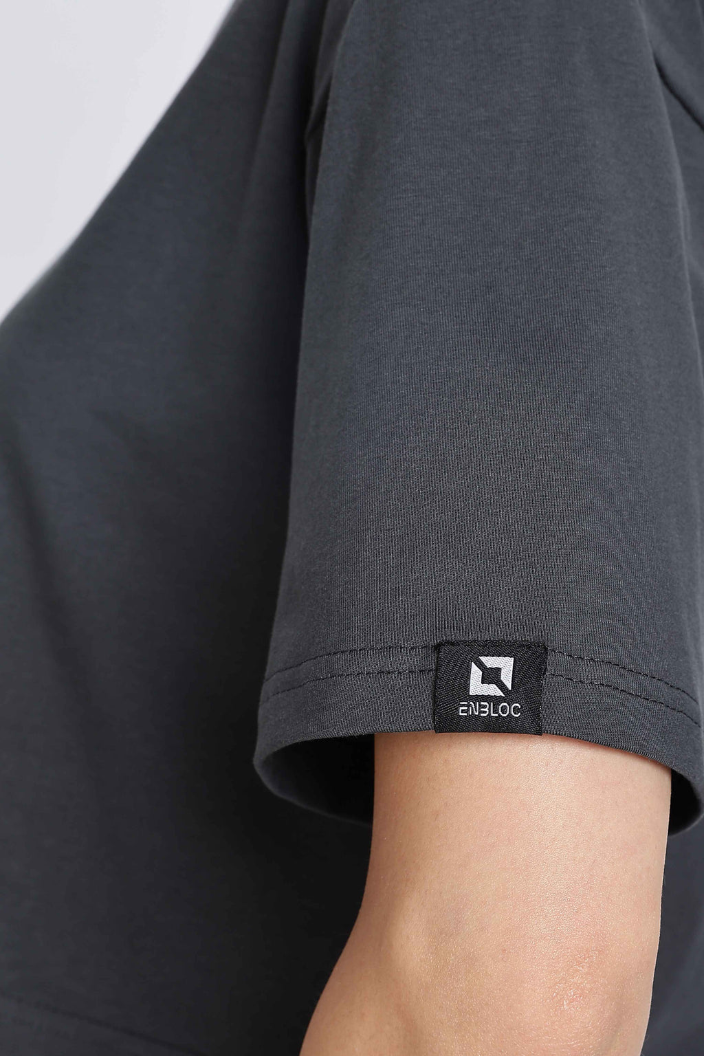 CROP TOP CHARCOAL BLACK