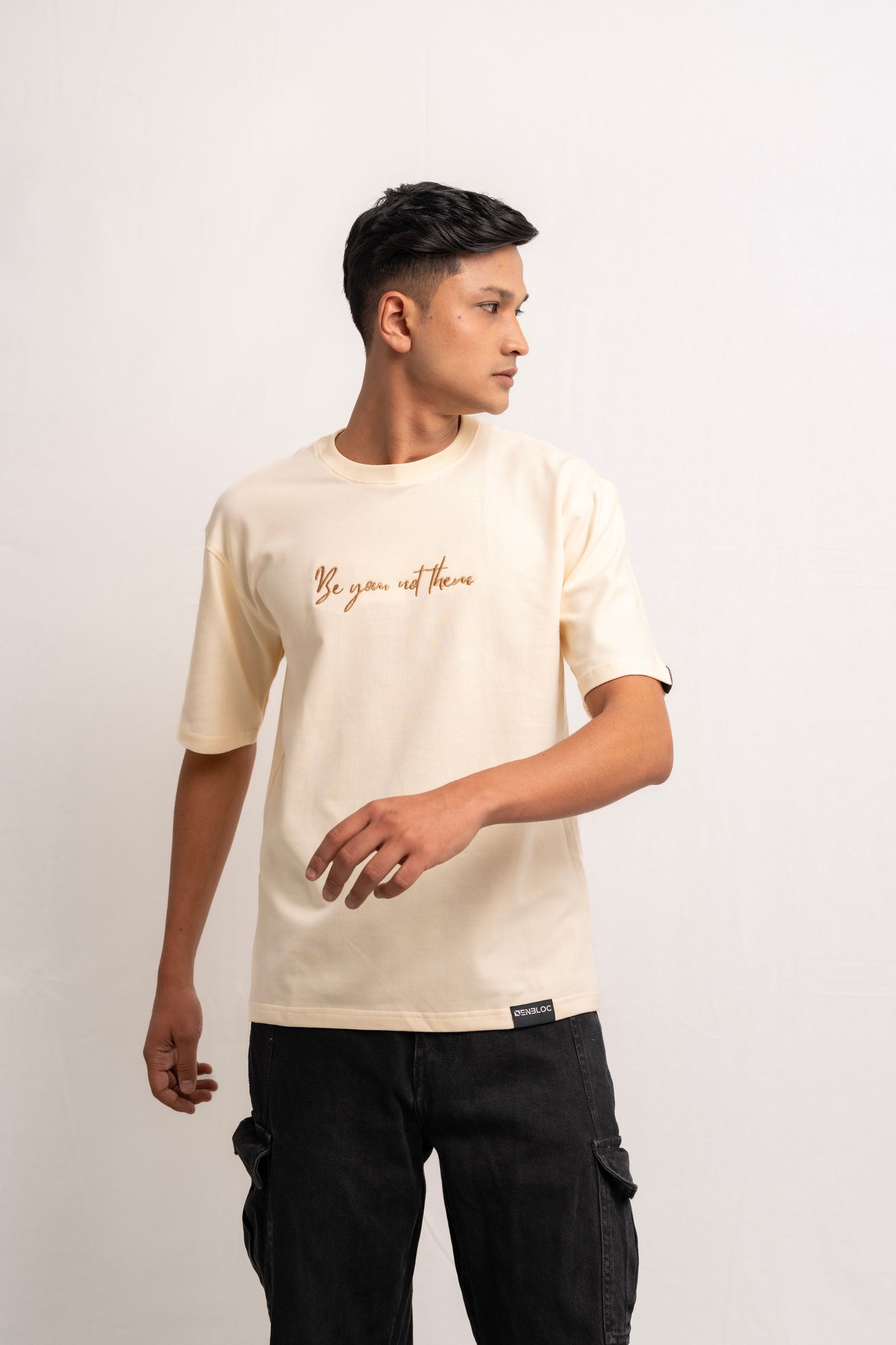 Be You Not Them Cream Tshirt