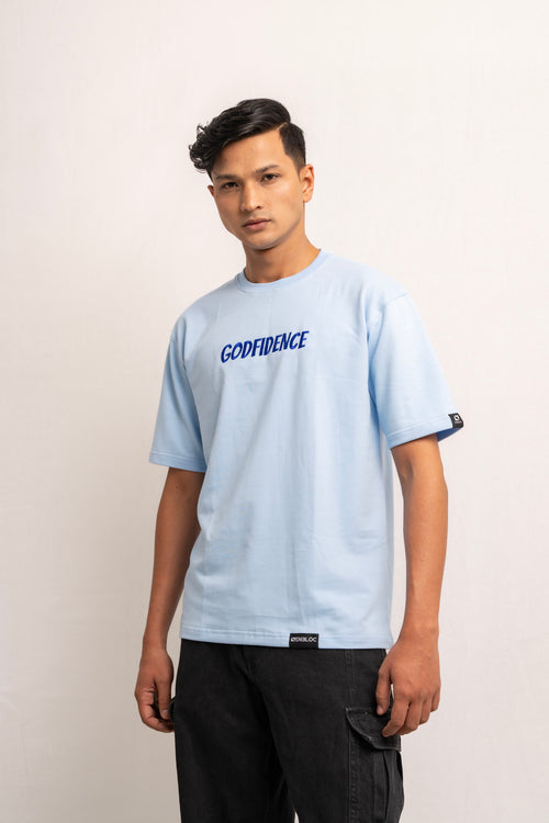 Godfidence Sky Blue Tshirt