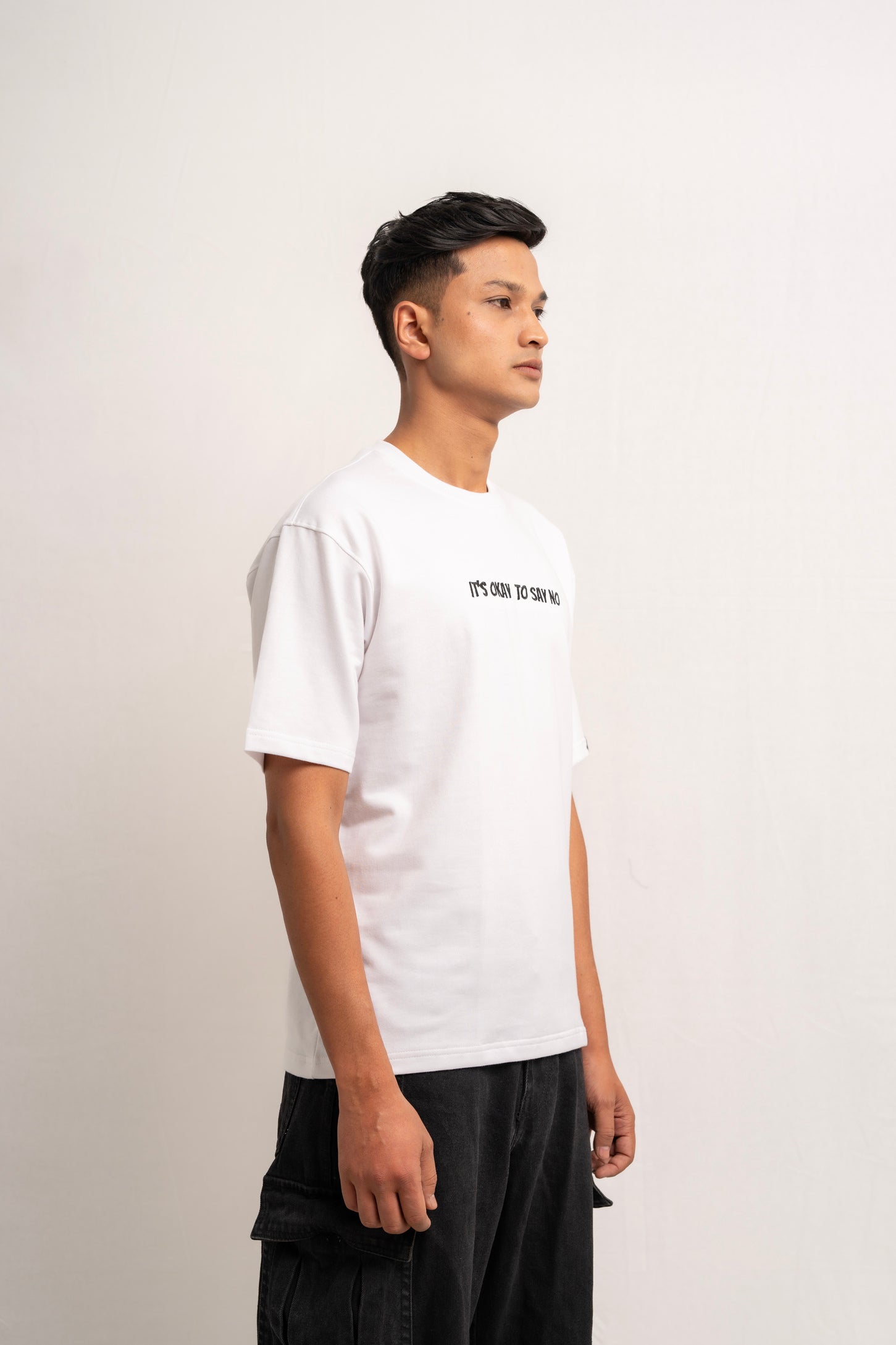 It's Okay To Say No White Tshirt