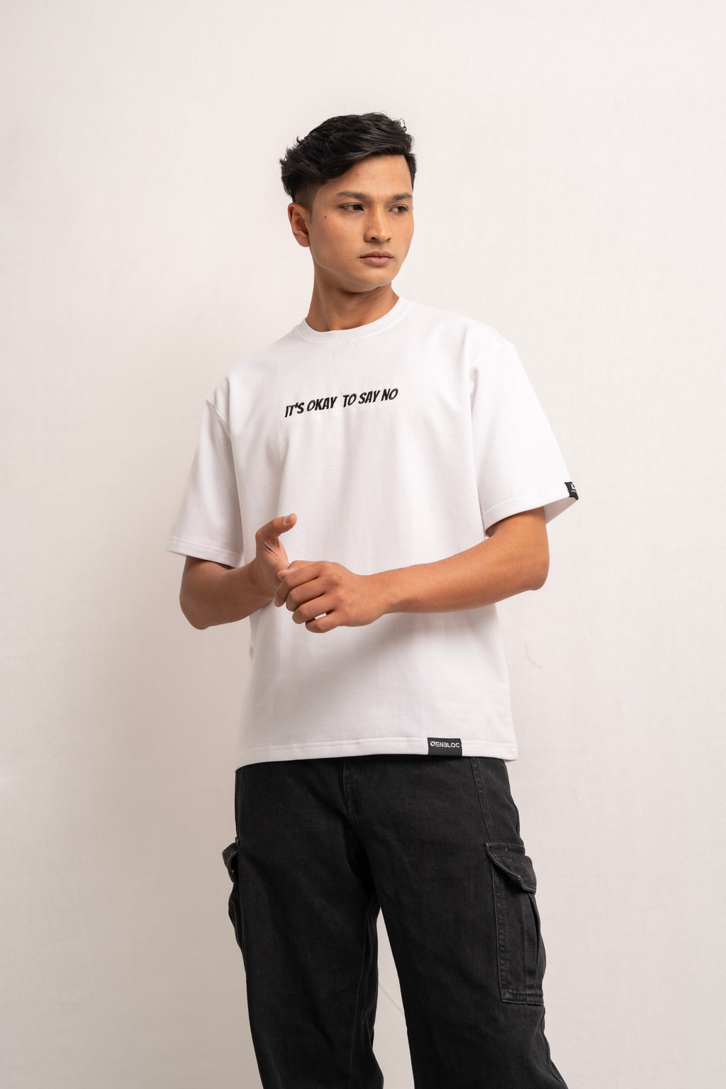 It's Okay To Say No White Tshirt