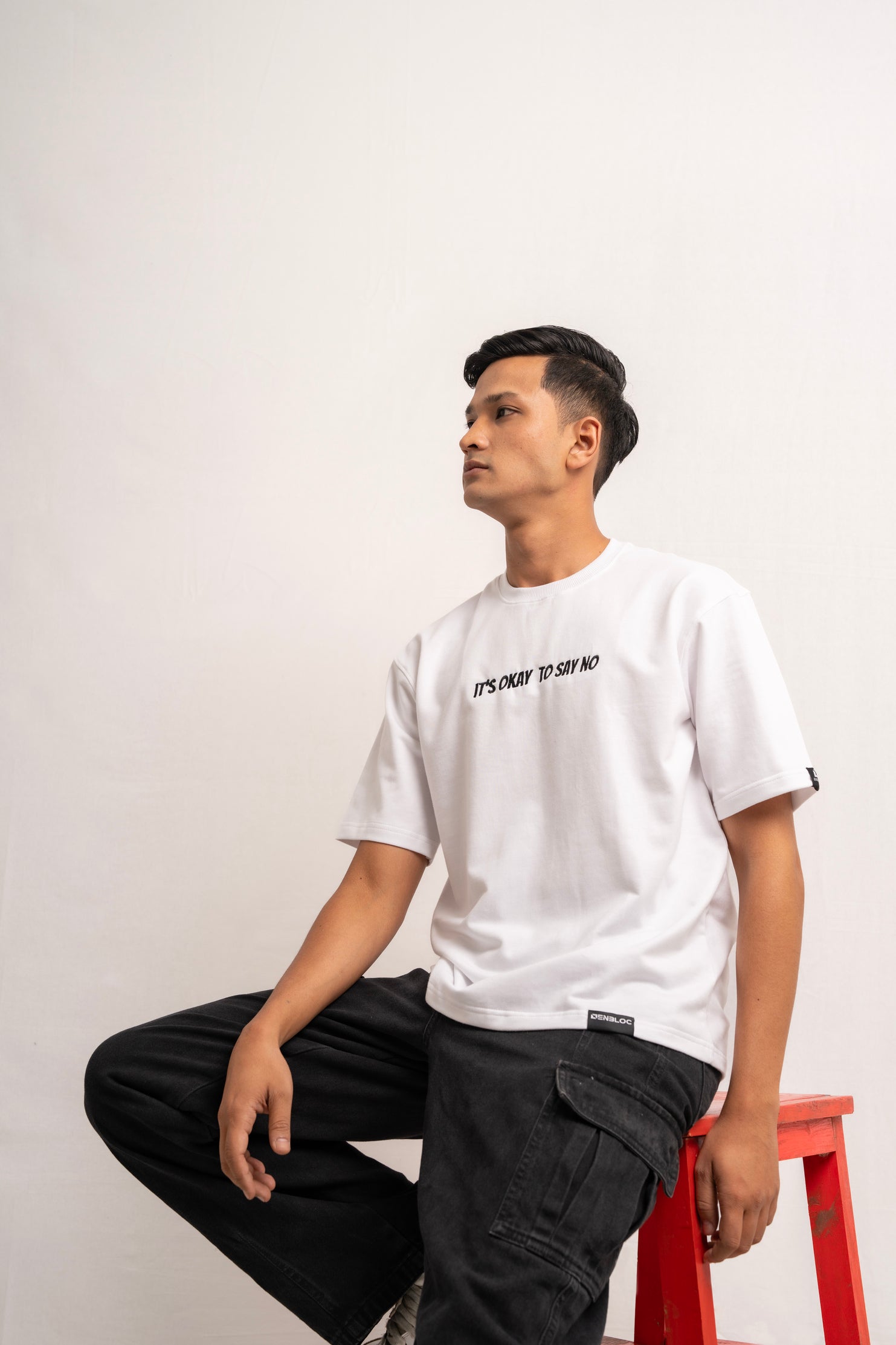 It's Okay To Say No White Tshirt