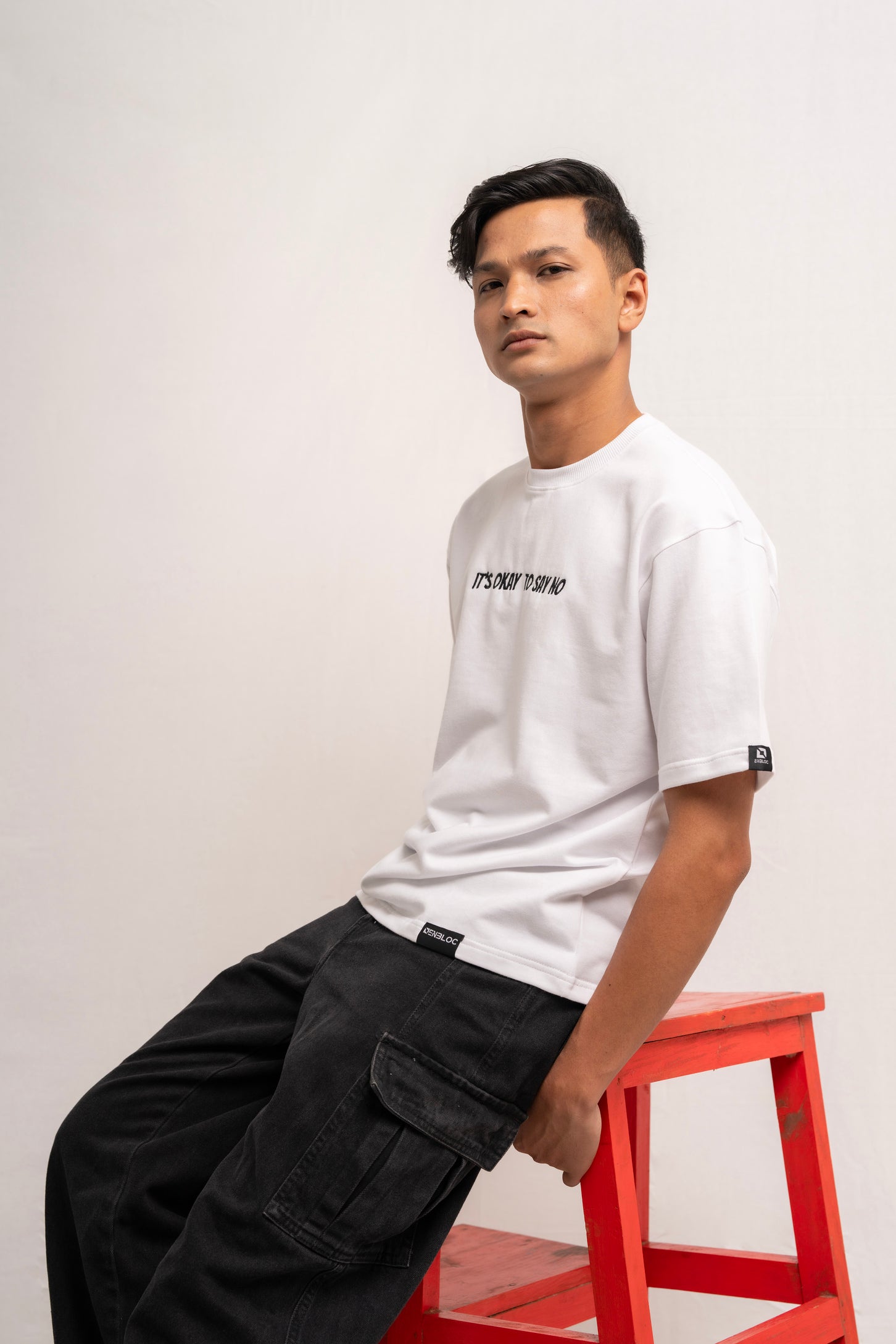 It's Okay To Say No White Tshirt